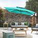 Arlmont & Co. Otylie 132" Square Cantilever Umbrella in Blue/Navy | 107.9 H x 132 W x 132 D in | Wayfair 9C1891E0295F42218ABB22D7671D0318