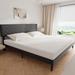 Ebern Designs Adylynn Metal Platform Bed Upholstered/Metal in Black/Gray | Wayfair 88022EB3C7B84870A95E533B9CBE4CA9