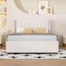 Latitude Run® Bed w/ 4 Drawers Upholstered/Velvet, Solid Wood in Brown | 43.5 H x 79.75 W x 58.25 D in | Wayfair AF0FDF914374499784C3D94D8E242D4D