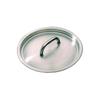 Matfer Bourgeat 692020 7 7/8" Round Sauce Pan Lid, Stainless Steel w/ Welded Handle