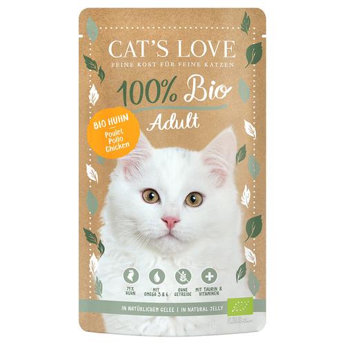 6x100g Cat's Love Bio Huhn Katzenfutter nass