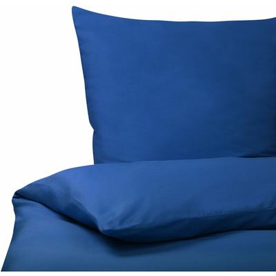 Beliani - Bettwäsche Set Blau einfarbig Baumwolle 3-teilig Komfortgröße für Doppelbett 220x240 cm 2