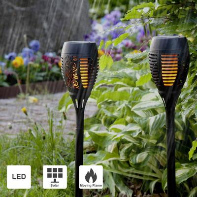 Star Trading - Solar Fackeln 6er Set Solar Lampe Outdoor Solar Gartenleuchte led Gartenbeleuchtung Image