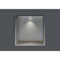 Nicchia da parete NT203010X in acciaio inox con faretto led - 20 x 30 x 10 cm (a x l x p) - colore