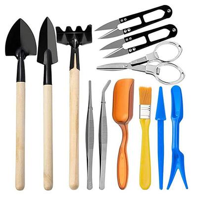 Succulent Tools, Mini Garden Tool Set, Transplanting Tools Set, Succulent Care kit for Succulent Miniature Gardening Plant, Multi, 12 Pcs