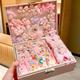 Korean Version Of Children's Pink Hair Accessories Gift Box Set Girl Princess Hair Card Girl Headwear Baby Jewelry Birthday