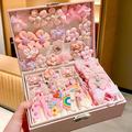 Koreanische Version des rosafarbenen Haarschmuck-Geschenkbox-Sets für Kinder, Mädchen-Prinzessin-Haarkarte, Mädchen-Kopfbedeckung, Babyschmuck, Geburtstag