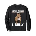 American Bully Hund XL American Bully Langarmshirt