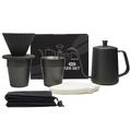 set per macchina da caffè versato - 6 in 1 sus304 superficie in teflon set per macchina da caffè a goccia lenta tazza gocciolante tazza di carta filtro scatola portatile per viaggiare, cofanetto regalo caffè regalo di San Valentino