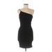 Rolla Coster Cocktail Dress - Bodycon Open Neckline Sleeveless: Black Print Dresses - Women's Size Medium