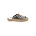 Free People Sandals: Gray Solid Shoes - Women's Size 38 - Open Toe