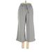 DIBAOLONG Casual Pants - High Rise Culottes Culottes: Gray Bottoms - Women's Size Small