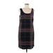 The Limited Casual Dress - Shift: Black Plaid Dresses - Women's Size Medium