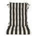 DÃ©cor Indoor Outdoor Tufted Rocker Rocking Chair Pad Cushions Choose Size Color (Large Black White Stripe)