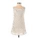 Princess Polly Casual Dress - A-Line: Ivory Polka Dots Dresses - Women's Size 2