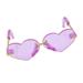 Adorable Metal Frame Eye Glasses Purple Lens Sunglasses For 12 inch Blythe Dolls Garment Accessories