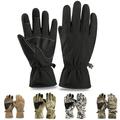 D-GROEE 1 Pair Winter Camouflage Gloves Warm Plush Lining Windproof Outdoor Sports Glove for Teenagers and Men Women