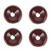 4pcs Wooden Stands Gazing Globe Stands Round Sphere Bottom Base Holders Tabletop Balls Display Stands for Home Office Use