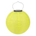 Dopebox 8 Inch Waterproof Solar Powered Lanterns Outdoor/Indoor Hanging Solar Santerns Chinese Nylon Hanging Lanterns LED Garden Decorative Light Outdoor Garden Solar Led Light Lantern (Yellow)