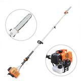 52cc Gas Powered Pole Saw 2-Stroke Chainsaw Pruner Trimmer 1.25KW Aluminum alloy Branches Trees Pruner