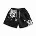 YUHAOTIN Mesh Shorts Men s Summer Pocket Shorts Loose Fashion Casual Flower Print Shorts Mens Cycling Shorts Cycling Shorts Padded