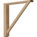 Traditional Shelf Bracket - Rubberwood - 2.5 in. W x 17.75 in. D x 17.25 in. H