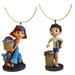 Luca Boy & Giulia Set Disney PVC Ornament Figure Figurine Charm New 3â€� Dangler