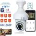 Oneshit Webcam Clearance Sensing Automatic Alarm Bulb 360 Degree 1080p Remote WiFi Full Color Night Vision Monitor