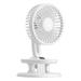 Chiccall Rechargeable Desktop Clip Fan-border Portable Home Charging Small Fan Wall-mounted Desktop Handheld Electric Fan White Handheld Fan on Clearance