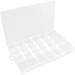 1pc Box Transparent Storage Box Grid Tool Beads Storage Container Girds Container with Dividers Earring Storage Container Bead Containers Small Items Work Bin Organizer Pp