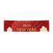 Year of the Dragon 2024 Happy Chinese New Year Banner Backdrop Porch Sign 12 x 47 Inches Holiday Banners for Room Yard Sports Events Parades Party