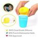 Huayishang Bowl Covers Clearance Safety for Kids Silicone Sippy Lids - Make Most Cups A Sippy Cup Leak Proof Kitchen Gadgets Yellow