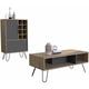 Ensemble Vegas, table basse + bar bas