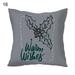 Merry Christmas Tree Throw Pillow Covers Only Decorative Square Pillowcases Cotton Breathable Christmas Pillowcase Polyester Single Side Printed Throw Pillow Cover Home Decor