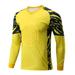 Alvivi Boys Soccer Goalkeeper Jersey Padded Protection Goalie Shirt Basketball Game Training Top Yellow 7-8