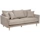 Atmosphera - Canapé Candice 3 places 194x96cm beige créateur d'intérieur - Beige