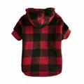 Puppy Dogs Warm Plaid Hoodie Dog Pullover Coat Jumpers Check Jacket Pet Supplies