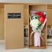 LINMOUA Meaningful Carnation Bunch for Forever Mom Mother s Day Gift 3 Roses Soap Flower Carnation Bunch Gift Box