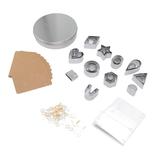 127pcs Polymer Clay Cutters Set Stainless Steel DIY Handcraft Polymer Clay Earring Kit with Iron Box for DIY Craft Clay