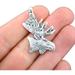 2 Large Charms Antique Silver Tone Head - SC4838