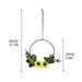 Wall Hanging Simulation Flower Decor Iron Handheld Flower Bundle Wall Decoration Wall Hanging Simulation Flower Decoration Flower Wreath Home Office Decor (B)