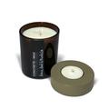 Lime, Basil and Mandarin Fragranced Candle - Olive Concrete Lid by Concrete & Wax