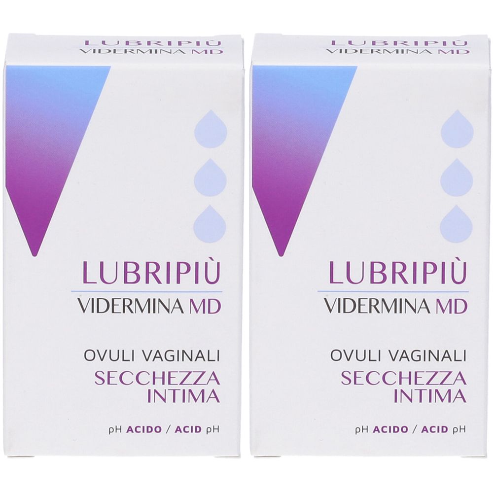 Vidermina Lubripiù Ovuli Vaginali 2x10 pz vaginali