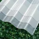 Living And Home 2.5M Pvc Transparent Corrugated Roof Panel Thickness 1mm