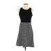 Tabitha Casual Dress - A-Line: Black Grid Dresses - Women's Size 4