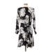 H&M Casual Dress - A-Line Crew Neck 3/4 sleeves: Black Dresses - Women's Size Medium