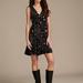 Lucky Brand Smocked V Dress - Women's Clothing Dresses in Black Multi, Size M