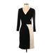Lauren by Ralph Lauren Casual Dress - Sheath V-Neck 3/4 sleeves: Black Print Dresses - Women's Size 2