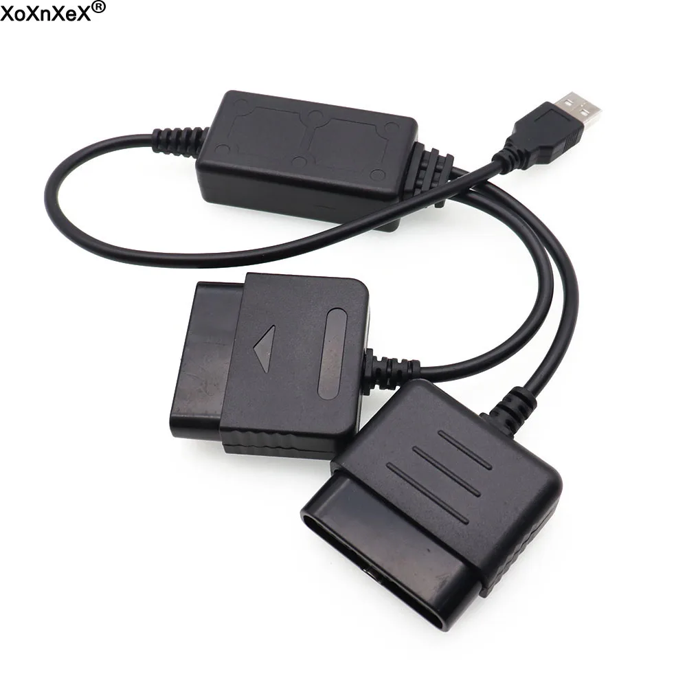 Câble convertisseur adaptateur USB 2 en 1 pour contrôleur de jeu pour PS2 à PS3 PC, adaptateur de convertisseur de jeu vidéo, accessoires