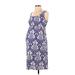 Baby BE Mine Casual Dress - Sheath Scoop Neck Sleeveless: Blue Dresses - Women's Size Small Maternity